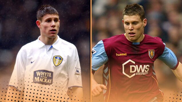 James Milner pictured for both Leeds United and Aston Villa