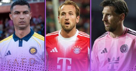 Players over 30 with the most goals in 2025: Messi 2nd, Ronaldo 7th…