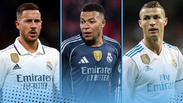 Eden Hazard, Kylian Mbappe, Cristiano Ronaldo