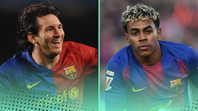 Lionel Messi and Lamine Yamal stats