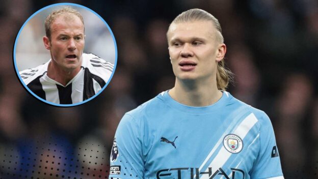 Erling Haaland and Alan Shearer