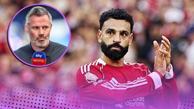 Jamie Carragher and Mo Salah