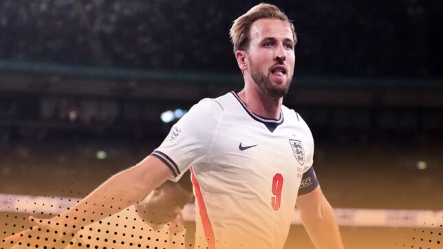 Harry Kane celebrates