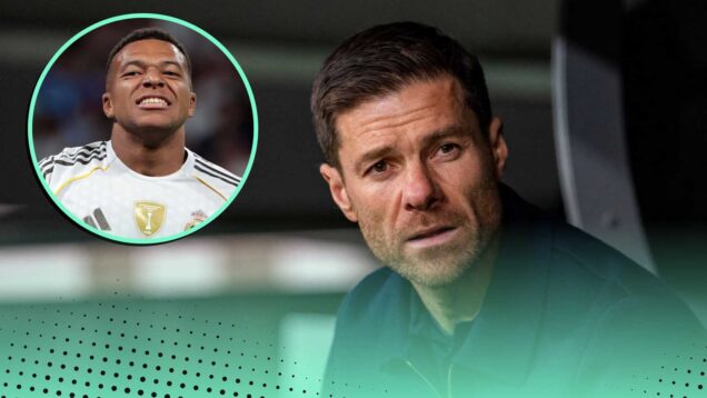 Xabi Alonso and Kylian Mbappe