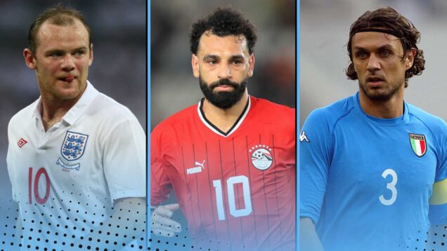 Wayne Rooney, Mo Salah, Paulo Maldini
