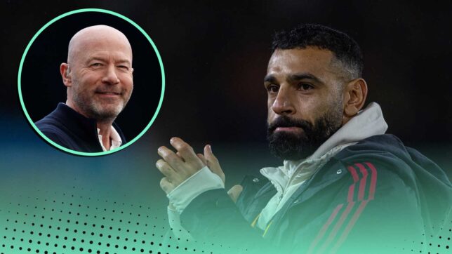 Mo Salah and Alan Shearer