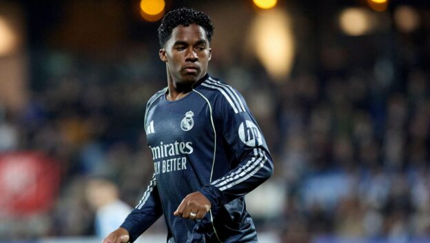 December 17, 2025, Talavera De La Reina, Toledo, Castile La Mancha, Spain: Endrick Felipe Moreira of Real Madrid CF during KingÂ´s Cup football match between Talavera CF and Real Madrid CF at El Prado Stadium in Talavera de la Reina, Spain, December 17, 2025