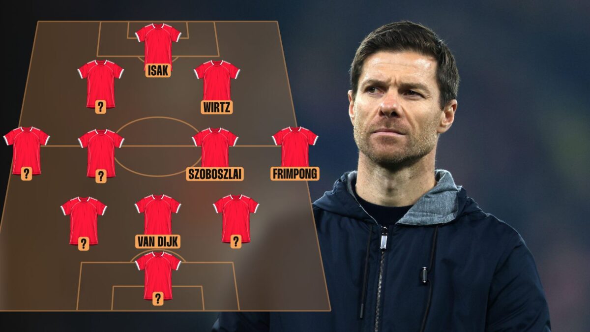 Xabi Alonso Liverpool 3-4-2-1 formation how they could line up
