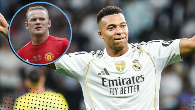 Kylian Mbappe and Wayne Rooney