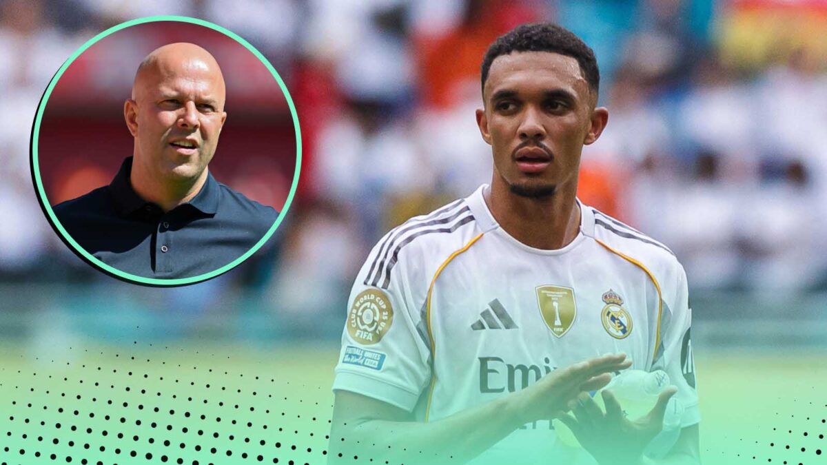 Arne Slot and Trent Alexander-Arnold