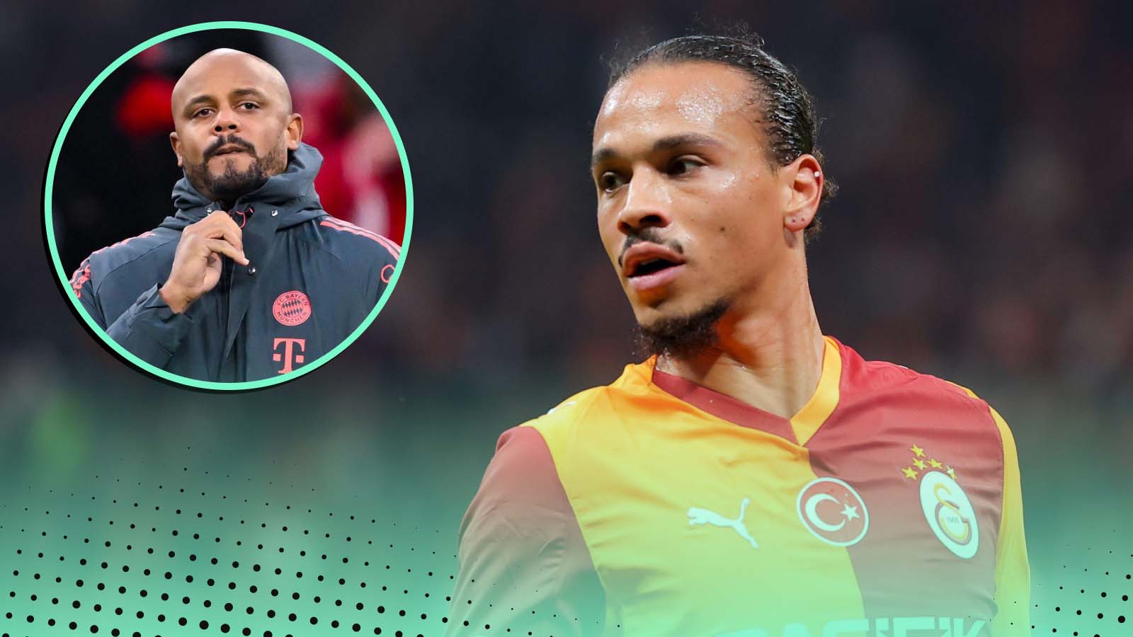 Vincent Kompany and Leroy Sane