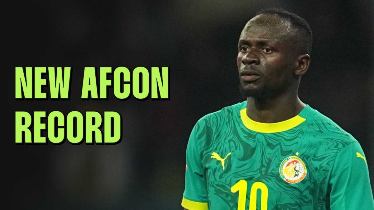 Sadio Mane has set a new AFCON record