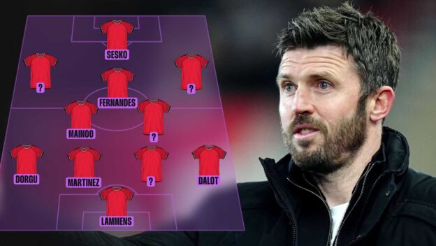Michael Carrick Man Utd predicted XI