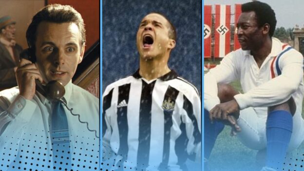 Best football films of all time ranked featuring Escape To Victory, The Damned United and GOAL!