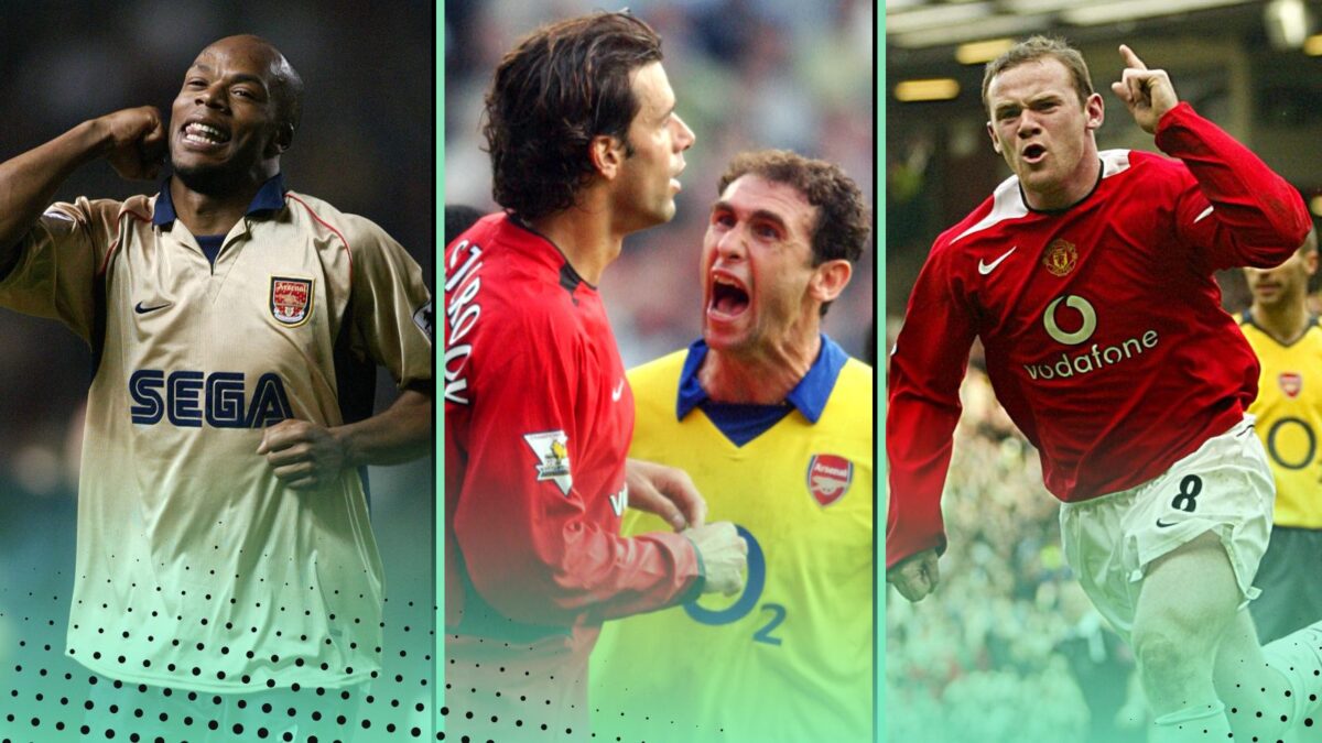 Man Utd Arsenal ultimate quiz featuring iconic players, moments, trivia and a celebration of the peak years of the rivalry