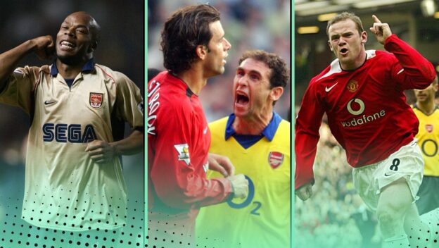 Man Utd Arsenal ultimate quiz featuring iconic players, moments, trivia and a celebration of the peak years of the rivalry