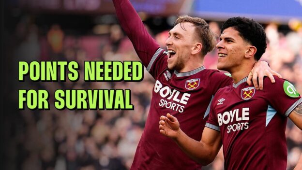 West Ham United's Mateus Fernandes (right) celebrates scoring