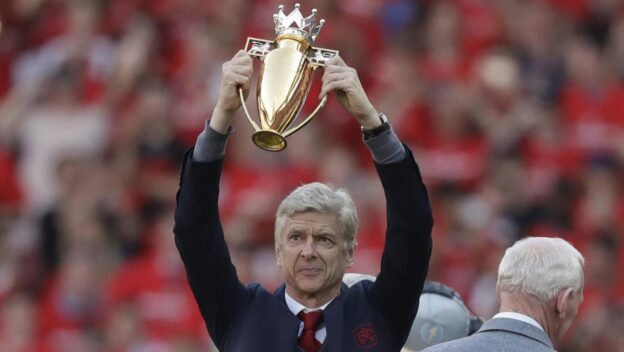 Arsene Wenger Gold Trophy Arsenal's 2003-04 unbeaten Invincibles
