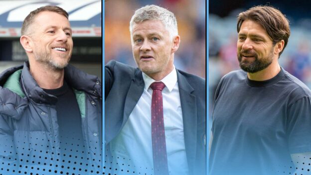 Gary Rowett, Ole Gunnar Solskjaer and Russell Martin
