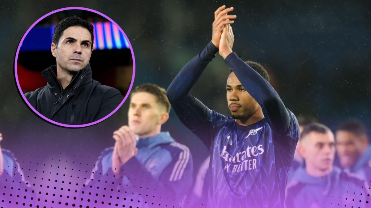 Arsenal Quadruple Chase 2025-26 featuring Gabriel, Mikel Arteta