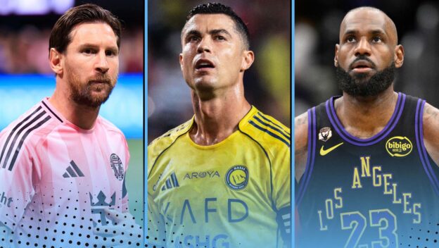 Lionel Messi, Cristiano Ronaldo, LeBron James