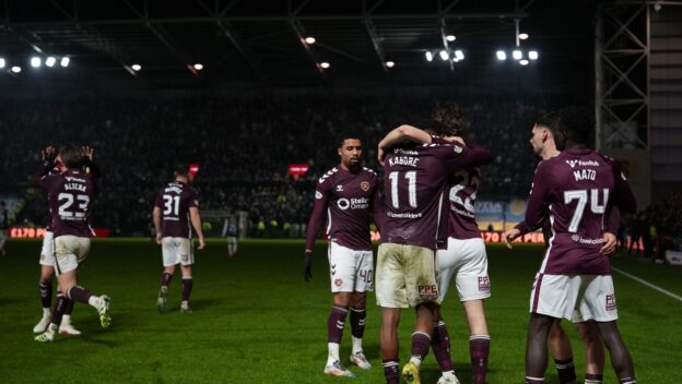 Hearts are currently five points clear at the top of the Scottish Premiership.