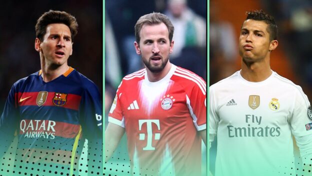 Harry Kane Lionel Messi Cristiano Ronaldo 500 goals fastest fewest games