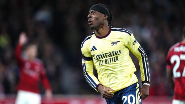 Noni Madueke is into double figures for Arteta's Arsenal.
