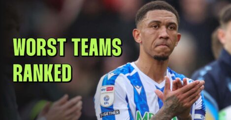 Ranking the worst teams in Championship history as Sheffield Wednesday break record