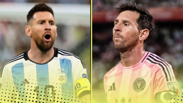 Lionel Messi of Argentina and Inter Miami