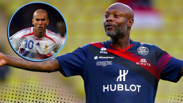 William Gallas and Zinedine Zidane