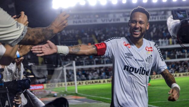 Neymar rolled back the years with this ridiculous goal.