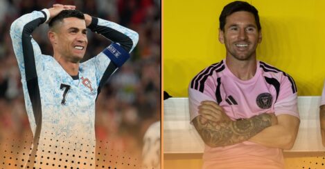 Who reached 900 goals faster out of Lionel Messi and Cristiano Ronaldo?