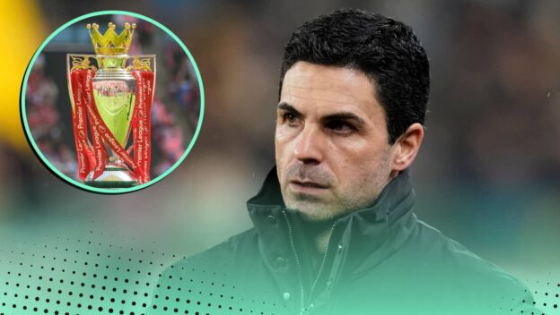 Mikel Arteta and the Premier League trophy