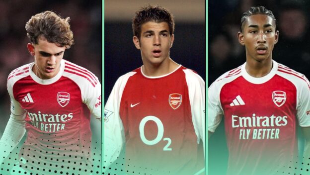 Arsenal debutants before the age of 17 featuring Cesc Fabregas, Max Dowman, Marli Salmon