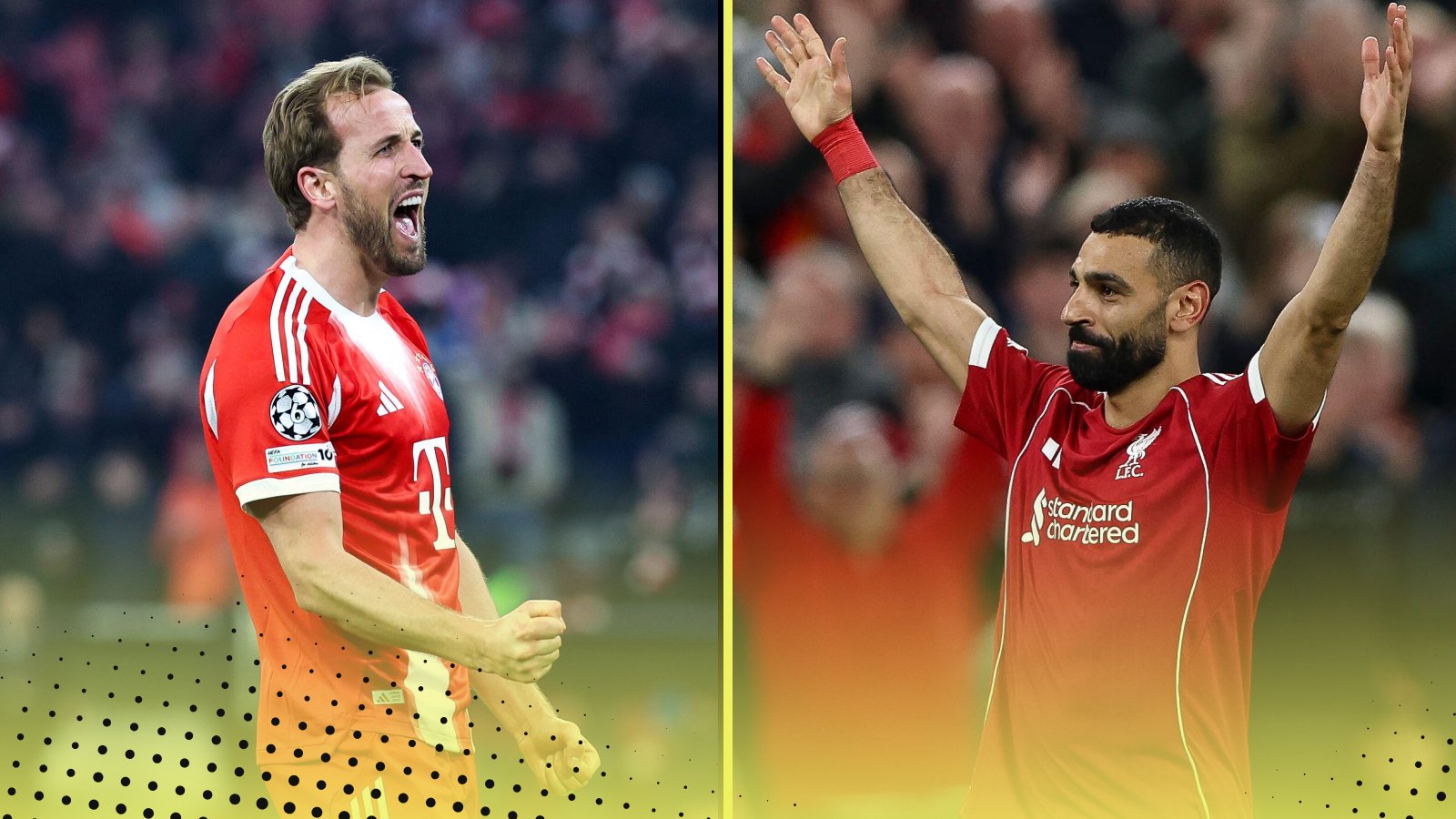 Mohamed Salah Harry Kane 50 Champions League goals