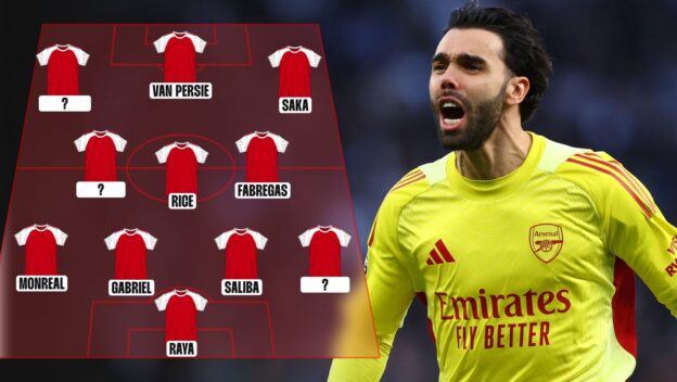 David Raya Arsenal XI graphic