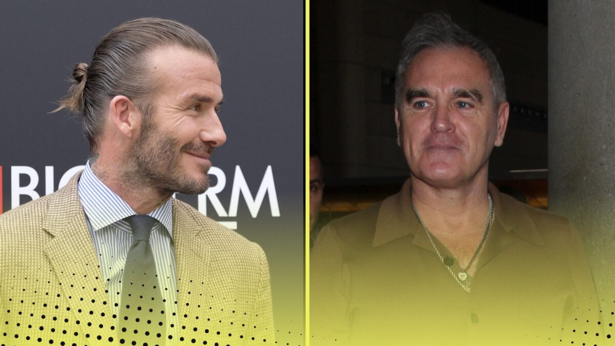 David Beckham Morrissey celebrity footballer feuds
