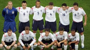 England pose for a team photo at the 2006 World Cup