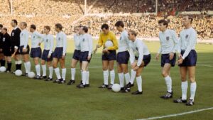 England line up before the 1966 World Cup semi-final against Portugal