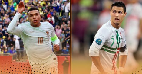 Comparing Kylian Mbappe’s international record to Cristiano Ronaldo’s at the same stage