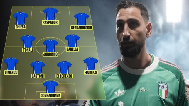 Donnarumma the poster boy for Italy XI that have never played at a World Cup finals