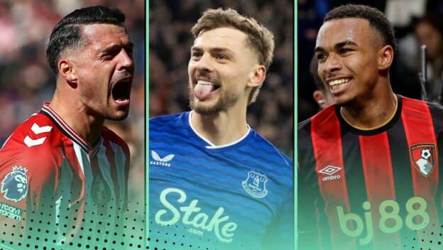 Everton Bournemouth and Sunderland feature in the Premier League outsiders challenging for Champions League qualification