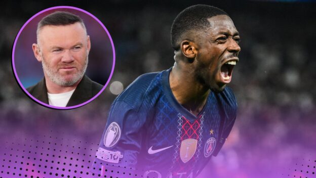 Wayne Rooney and Ousmane Dembele