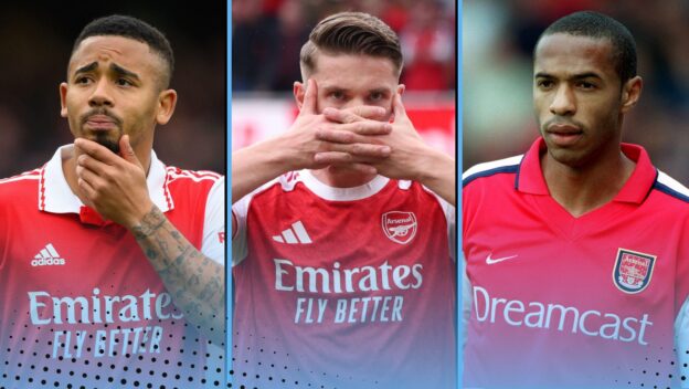 Viktor Gyokeres Gabriel Jesus and Thierry Henry compared