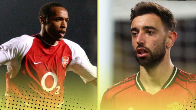 Bruno Fernandes is edging closer to Thierry Henry's record.