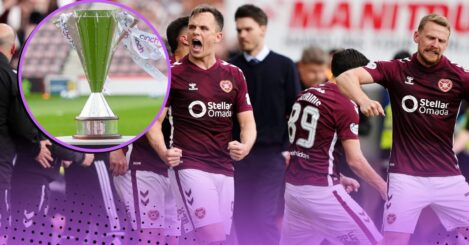 How many points do Hearts need to win the Scottish Premiership?