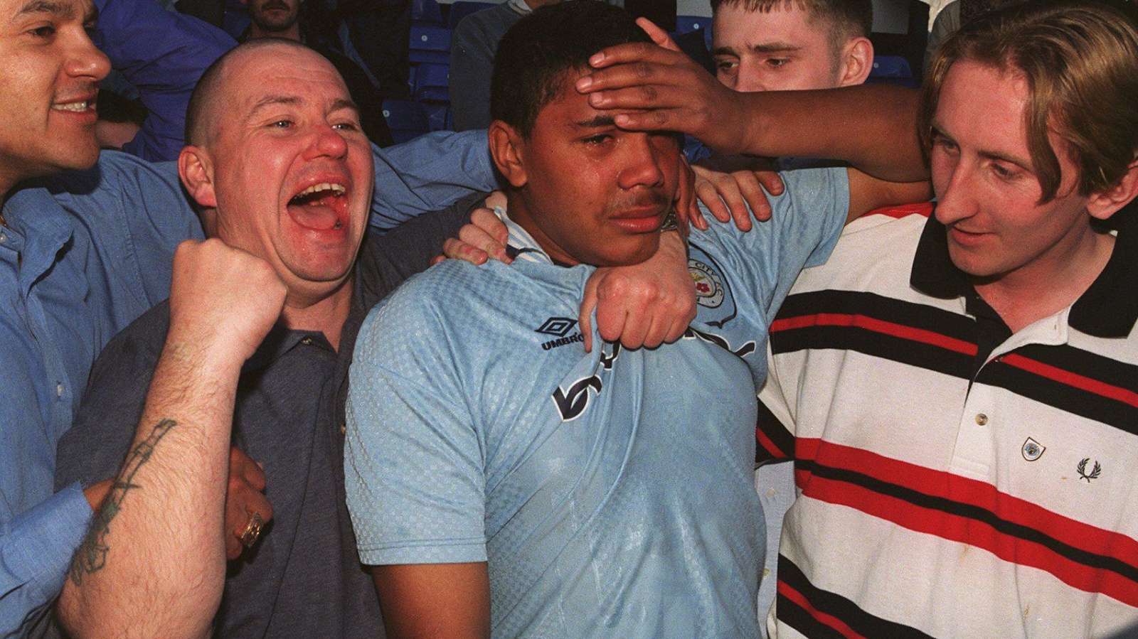 Man City fans seem confused after the draw with Liverpool.