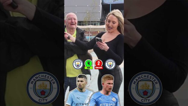 Man City fan being interviewed
