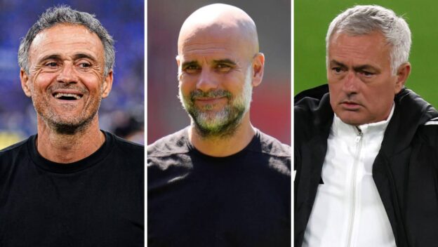 Luis Enrique, Pep Guardiola, Jose Mourinho